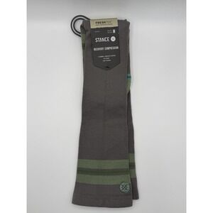 Stance Kaden‎ Recovery Compression OTC Socks Grey Green M A745D25KAD Mens 6-8.5